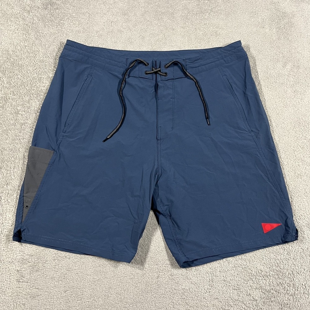 Florence Marine X Board Shorts Mens 34 Cordura Utility Blue Stretch